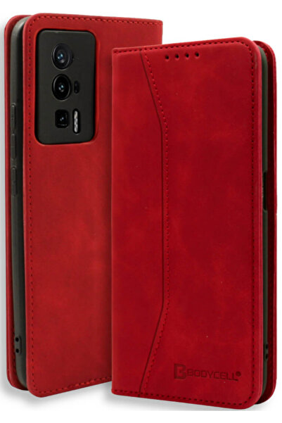 Bodycell Θήκη - Πορτοφόλι Xiaomi Poco F5 Pro - Red