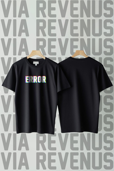 Vordevia Error Printed Wide Fit 100% Cotton Tshirt