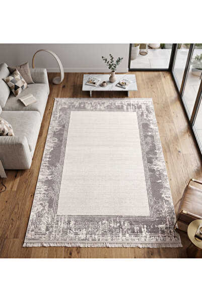 Merinos Rodin Serisi %100 Premium Akrilik Eskitme Versace Desenli Çerçeveli S...