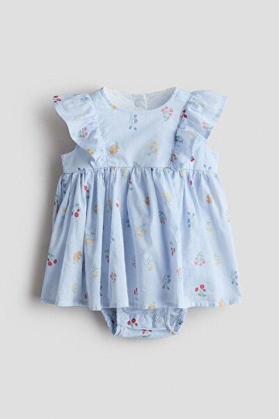 H&M Frill-trimmed bodysuit dress