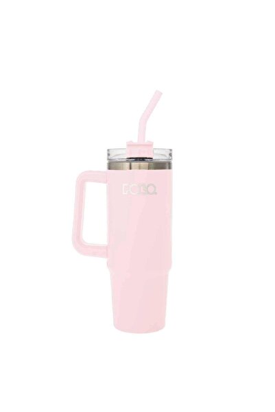 Polo Θερμός Παγούρι Thermo Mug Inox 900ml Ροζ