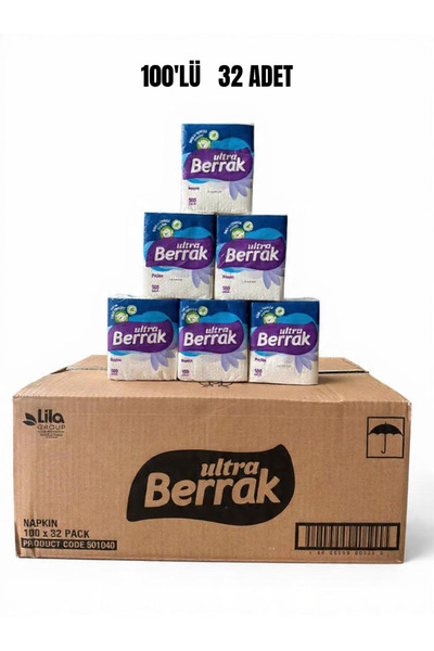 Berrak Ultra Peçete 100'Lü 32 Paket