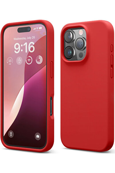 Elago Θήκη Apple iPhone 16 Pro - Silicone Case Premium Σιλικόνης - Red
