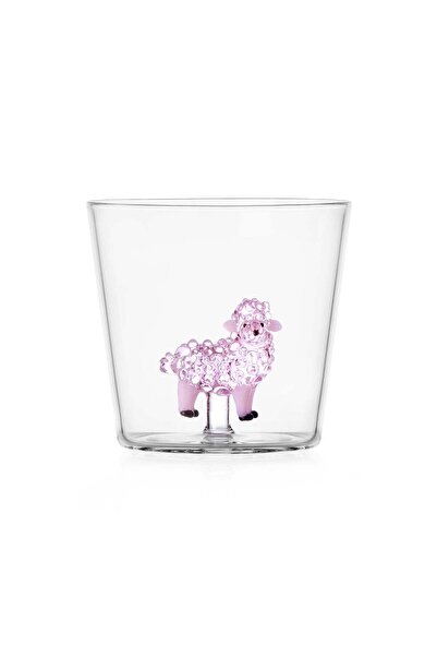 Ichendorf Pahar pentru apa, 8 cm, oaie roz, Animal Farm by Alessandra Baldere...