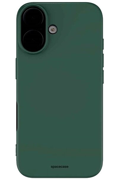 spacecase Θήκη iPhone 16 Plus Silicone Case Σιλικόνης - Dark Green