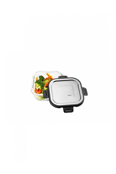 GEFU Cutie alimentara Milo, 500ml, sticla borosilicata, capac din otel inoxid...