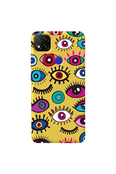 Other Xiaomi Redmi 9c Multiple eyes Yellow Colored Silicone TPU Θήκη