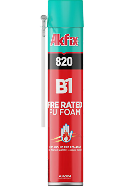 Akfix FA015 820 PU PİPETLİ YANGINA DAYANIKLI B1 KÖPÜK 750ML(B850)
