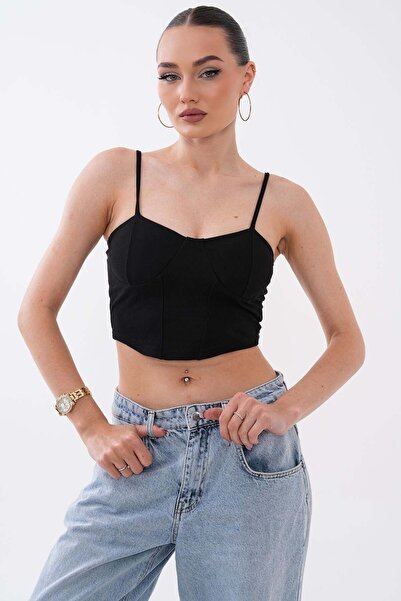 DazzUp Women's Strappy Crop