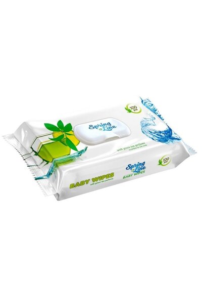 DOCTOR WIPES Servetele umede Spring Line Pop Up 100 bucati cu parfum Ceai ver...