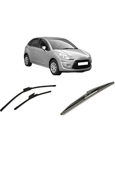 Bosch Σετ 3 υαλοκαθαριστήρων CITROEN C3 II (SC_) από το 2009-2016, για το μπρ...