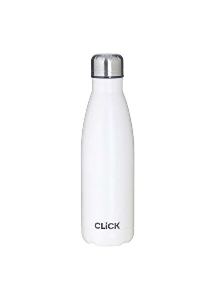CLICK Ισοθερμικό Μπουκάλι 6-60-624-0008 500ml Διάμετρος 7x27εκ. Λευκό