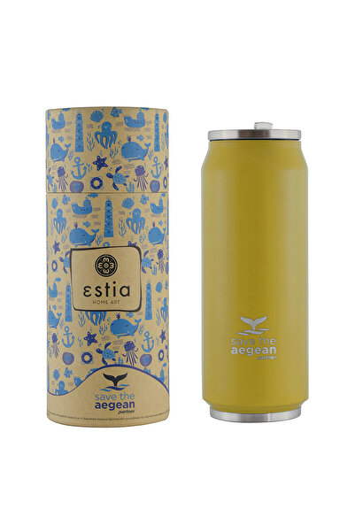 estia Ισοθερμική Κούπα Καφέ 01-10324 Save Aegean 500ml Ανοξείδωτο Ατσάλι Καμέ...