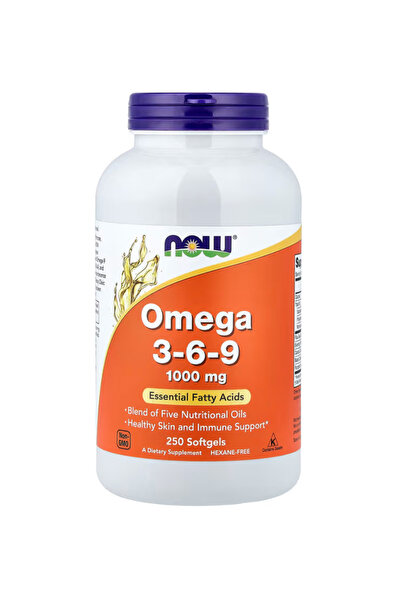 Now Foods Omega 3-6-9 1000 mg with a blend of Flax Seed, Evening Primrose, Ca...