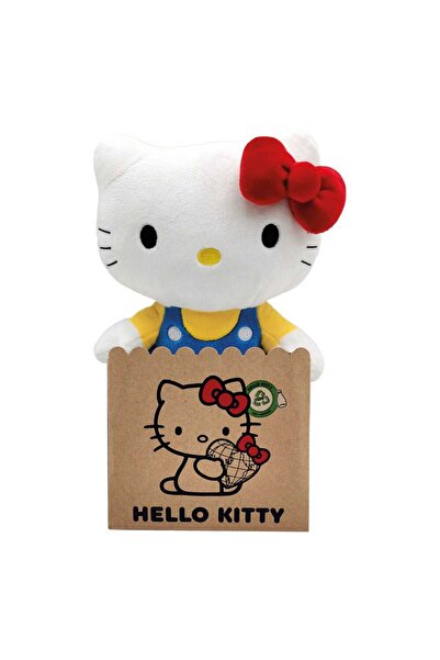 OEM Figurina de plus Hello Kitty 24 cm, Sanrio, multicolor, model clasic