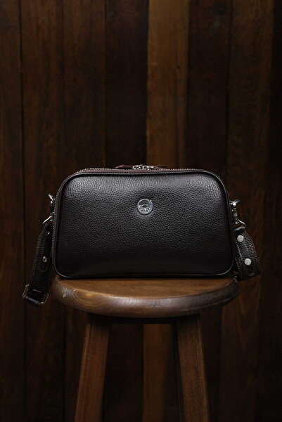 en deri Genuine Leather Women's Shoulder Bag - Crossbody Bag with Compartments