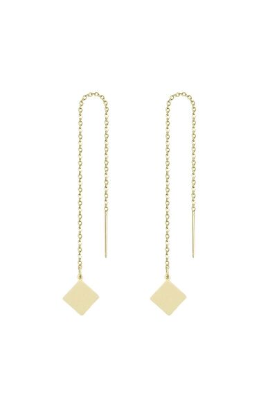 Bijuteria SORELLY Cercei în formă de romb, placați cu aur de 14k
