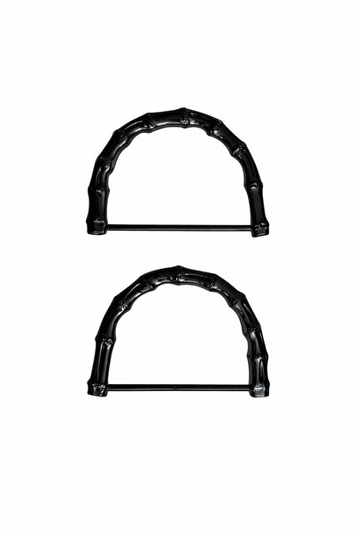 iğne izi Bamboo-Look Black Resin Bag Handle – Natural-Looking Bag Handle – 2 ...