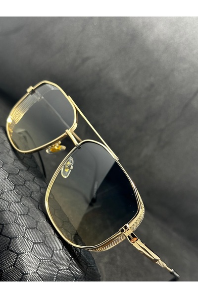 Sunglasses Премиум авиаторски геометрични слънчеви очила с перфорирани страни...