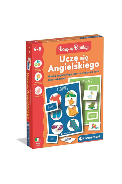 CLEMENTONI Joc educational Invat limba engleza, dezvolta vocabularul si asoci...