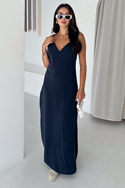Noa&Noa Women's Strappy V-Neck Tencel Woven Summer Midi Dress
