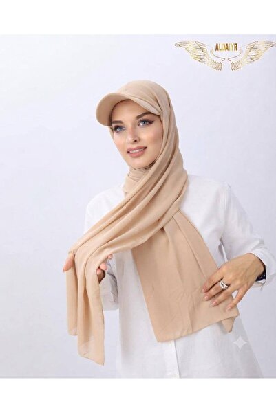 ALDAIYR Ready-Made Shawl Hijab with Hat and Bonnet Sandy