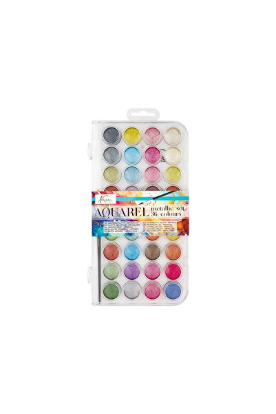 Nassau Acuarele metalice 36 bucăți AR0527/GE
