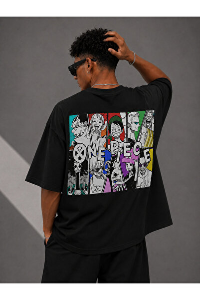 Nulivez One Piece Characters Printed Oversized Unisex T-Shirt – Anime-Themed ...