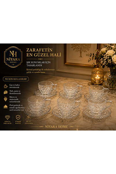Niyara home Sefaf Re Patternless Glass Classic the Most Beautiful Form of Ele...