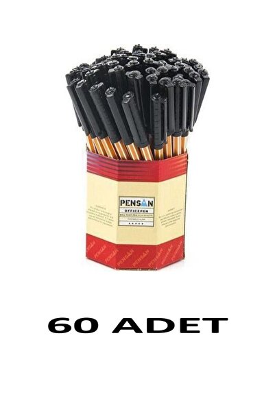 Pensan 60 Pieces of Officepen 1 mm Ballpoint Pens