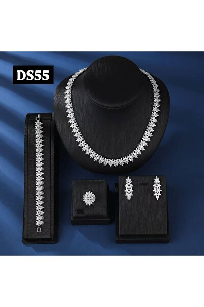 jewelrystore Diamond Precision Zircon Accessory Set with Box