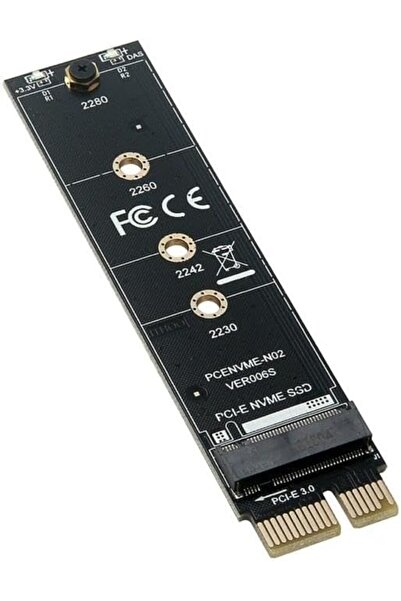 Yıldızan Pazaralanı Store 9143 M.2 Nvme Ssd Ngff to Pcie 3.0 X1 Adapter Pcie ...