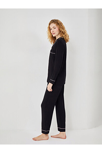 LC Waikiki I Shirt Roba Collar Women's Pajama Set from Freezen Store