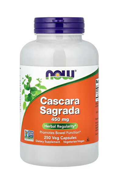 Now Foods (Rhamnus purshiana) 450 mg, Herbal Regularity 250 Veg Capsules