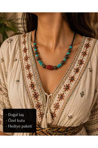 HER ŞEY NOTA www.herseynota.com Aurelia Authentic Beaded Natural Stone-Lookin...