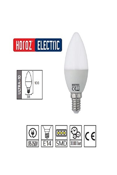 Horoz ULTRA-10 E14 DUYLU SARI IŞIK LED AMPUL 5 ADET