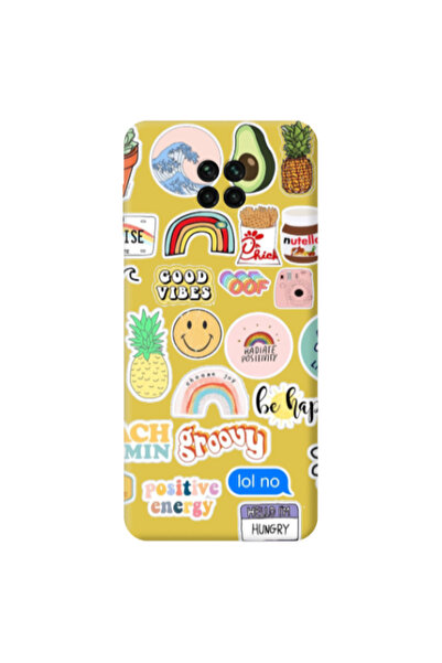 Other Xiaomi Redmi Note 9 Pro Good vibes Yellow Colored Silicone TPU Θήκη