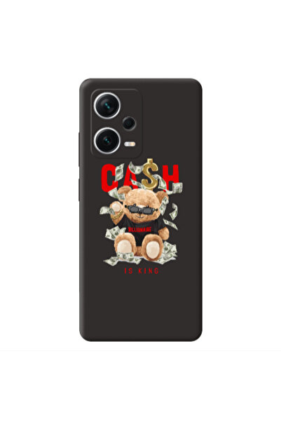Other Xiaomi Poco X5 Cash is king Black Colored Silicone TPU Θήκη