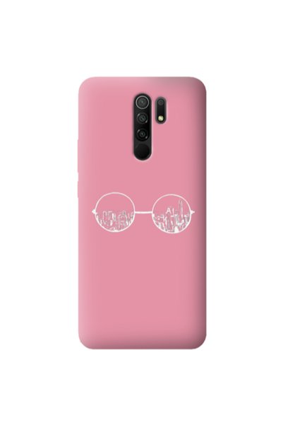 Other Xiaomi Redmi 9 Sunglasses Pink Colored Silicone TPU Θήκη