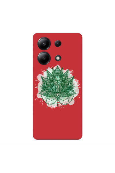 Other Xiaomi Redmi Note 13 4G Witch leaf Red Colored Silicone TPU Θήκη