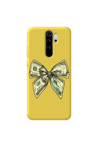 Other Xiaomi Redmi Note 8 Pro Bowtie Dollars Yellow Colored Silicone TPU Θήκη