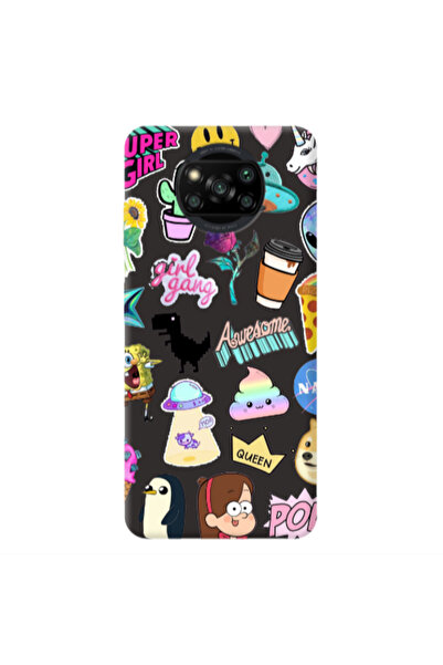 Other Xiaomi Poco X3 /X3 Pro Cartoon queen Black Colored Silicone TPU Θήκη