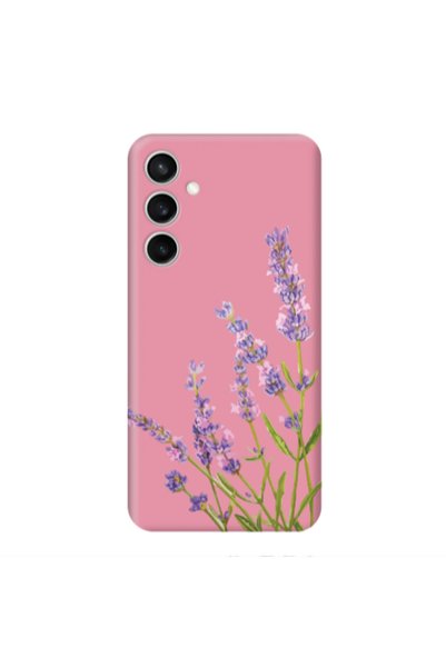 Other Samsung S24 FE Flowers 8 Pink Colored Silicone TPU Θήκη