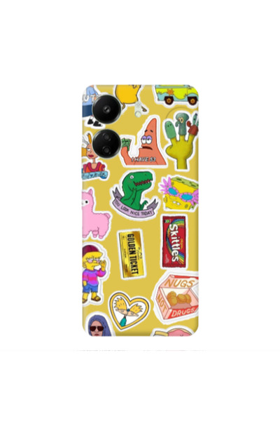 Other Xiaomi Redmi 13C best cartoons Yellow Colored Silicone TPU Θήκη