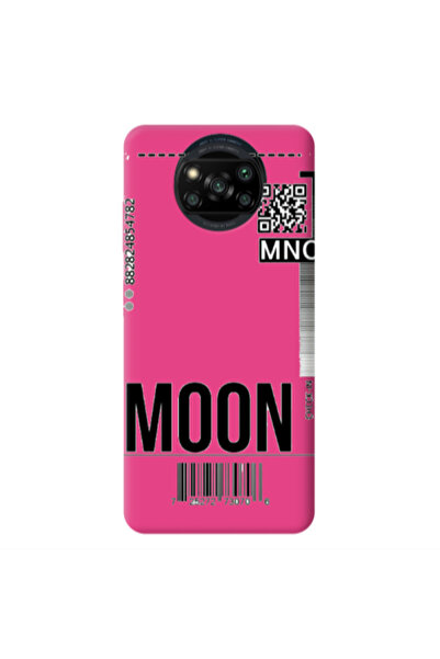 Other Xiaomi Poco X3 /X3 Pro A ticket to the moon Fuchsia Colored Silicone TP...