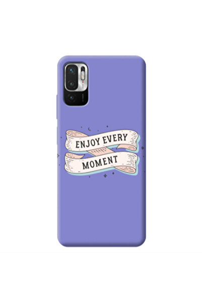 Other Xiaomi Redmi Note 10 Pro 5G Enjoy Every Moment 2 Purple Colored Silicon...
