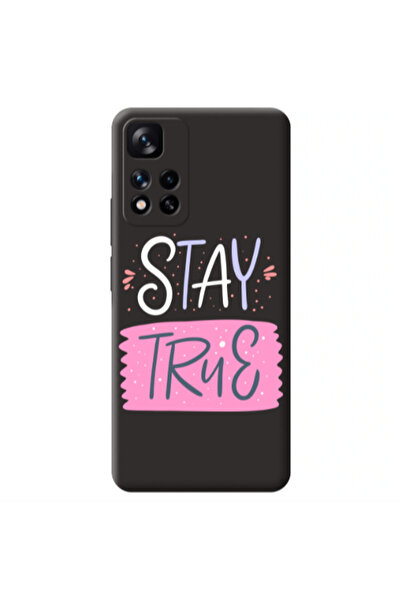 Other Xiaomi Redmi Note 11 Pro 5G Stay True Black Colored Silicone TPU Θήκη