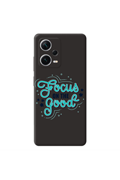 Other Xiaomi Poco X5 Focus On The Good Black Colored Silicone TPU Θήκη