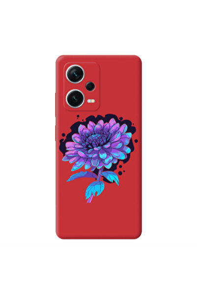 Other Xiaomi Poco X5 Witch flower Red Colored Silicone TPU Θήκη