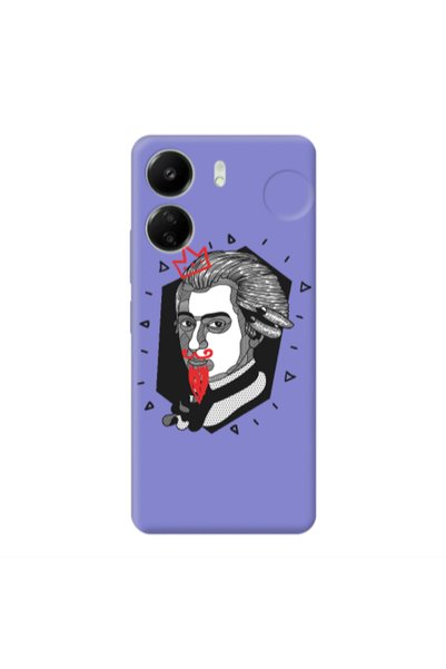 Other Xiaomi Redmi 13C Bearded Purple Colored Silicone TPU Θήκη